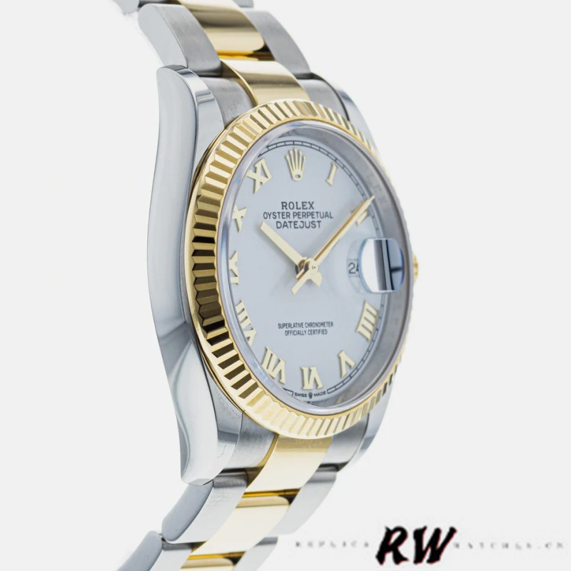 Rolex Datejust 126233 White Roman Dial 36MM Unisex Replica Watch - QualitySwissReplica