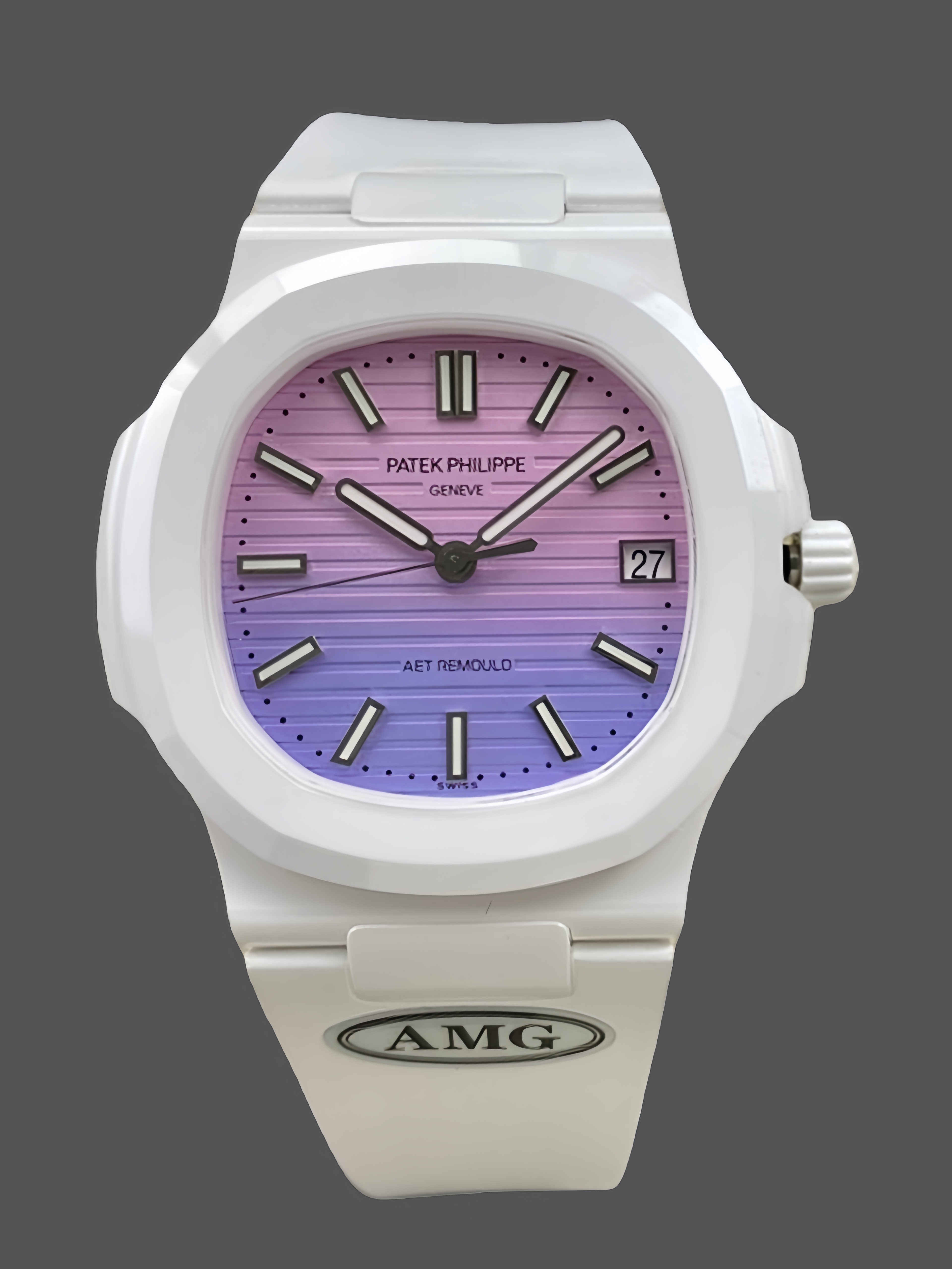 Patek Philippe Nautilus Pink & Purple 5711 40MM Watch - QualitySwissReplica