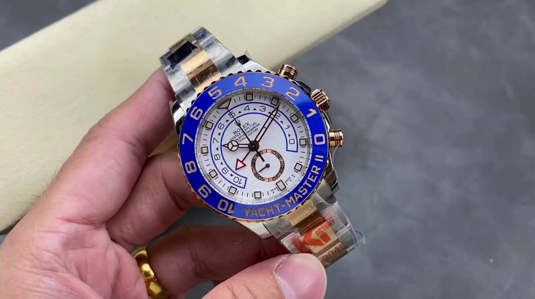 Rolex Yacht-Master II 116681 White dial 44mm Mens replica Watch - QualitySwissReplica
