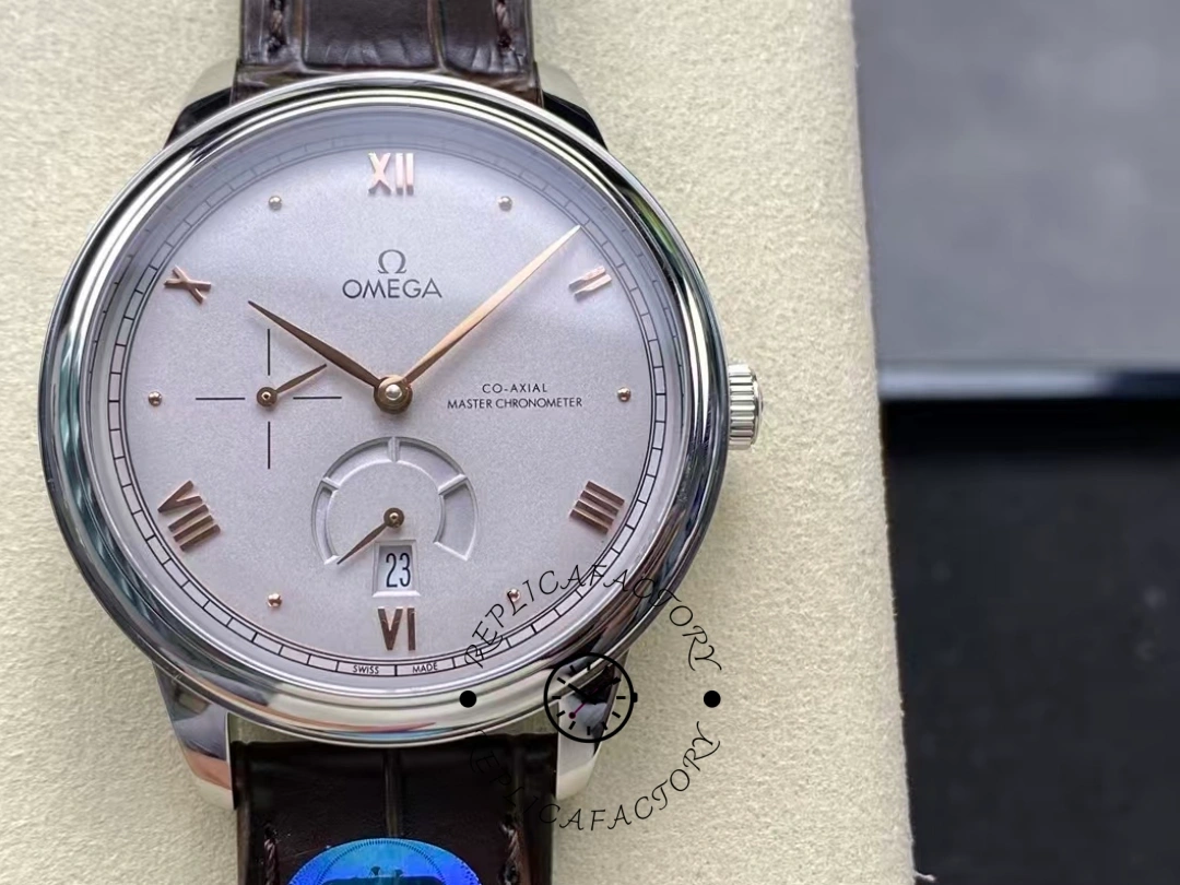 Omega De Ville Prestige 41MM Brown Leather 434.13.41.21.06.001 Replica - QualitySwissReplica