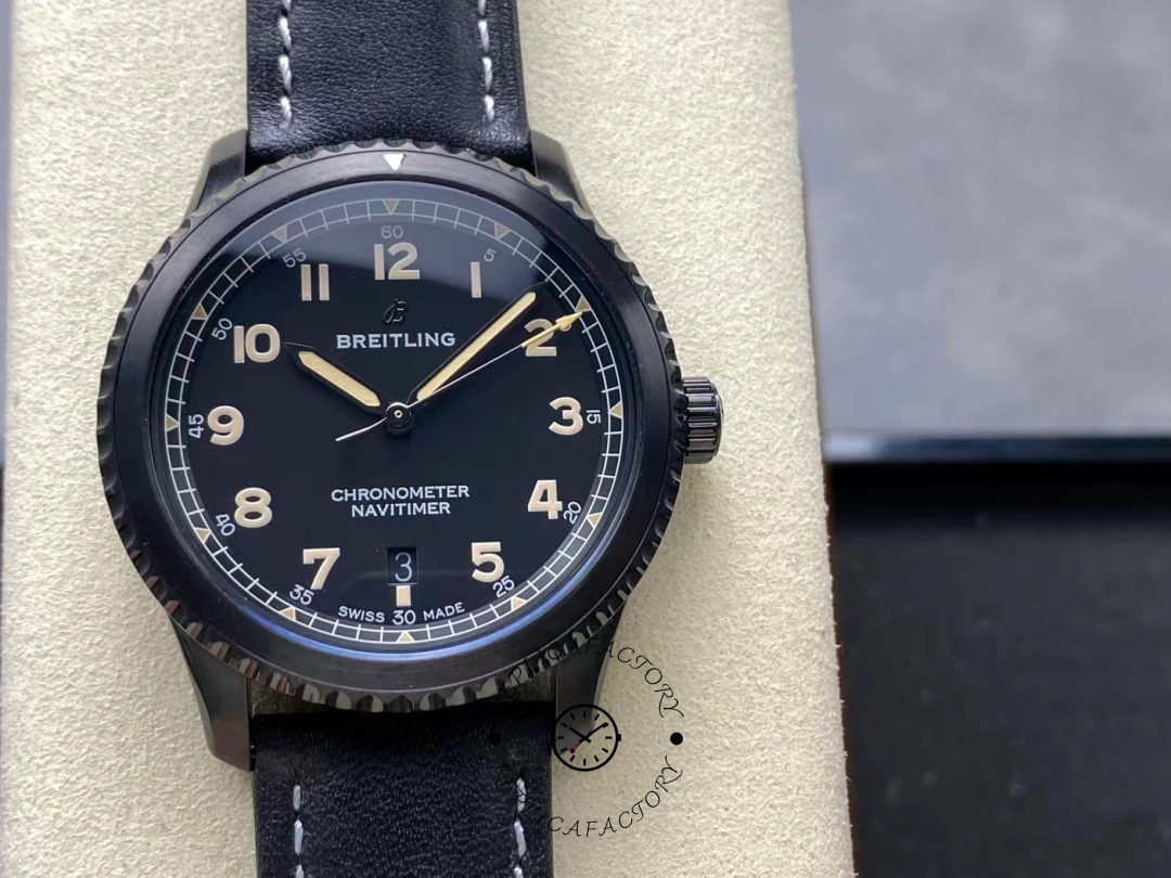 Breitling Navitimer 8 Automatic 41 Black Steel Men's Watch M17314101B1X1 Replica - QualitySwissReplica