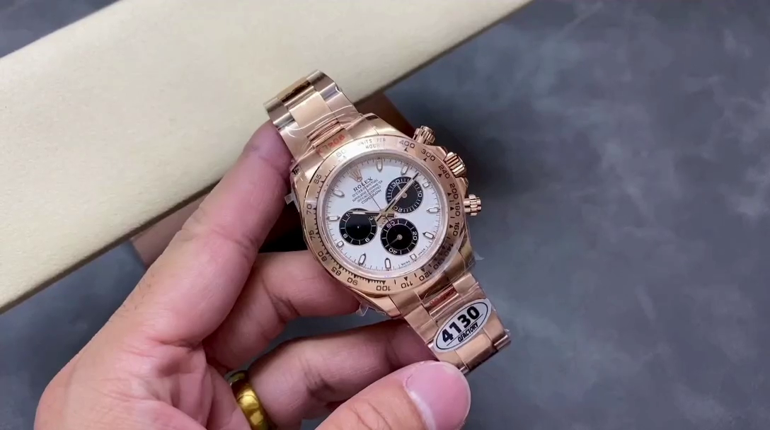 Rolex Daytona m116505 Everose Gold Meteorite Grey Dial 40MM Mens Replica Watch - QualitySwissReplica