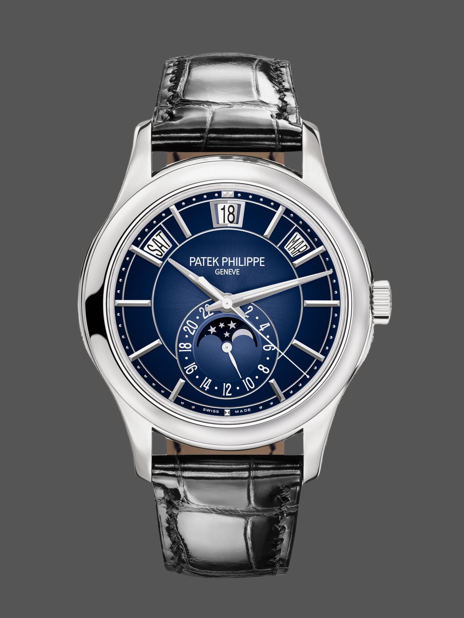 Replica Patek Philippe Complications Annual Calendar White Gold 5205G 013 40mm Mens Watch - QualitySwissReplica