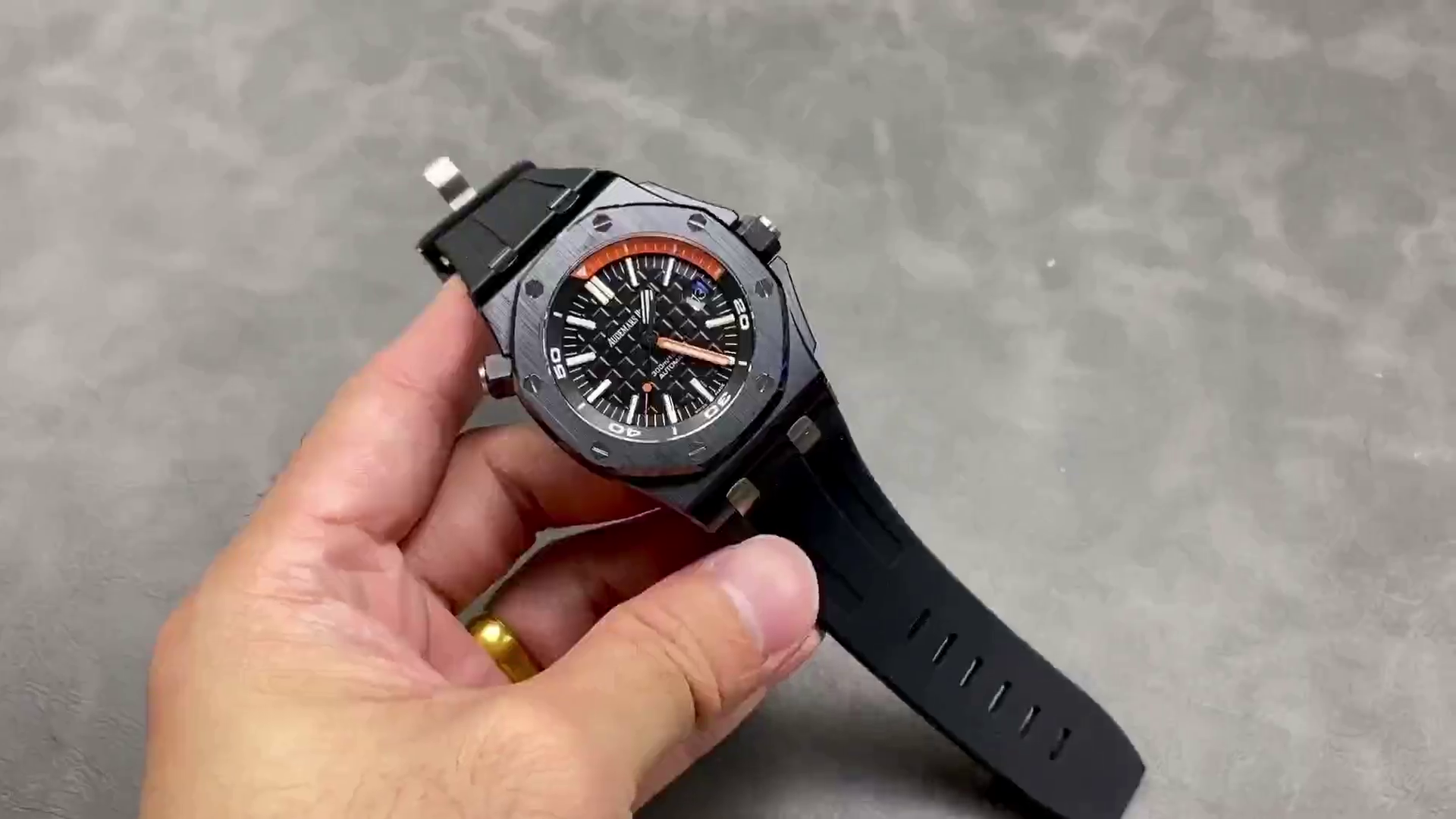 AP Royal Oak Offshore Diver 42 Ceramic Bezel 15707CE.OO.A002CA.01 Replica - QualitySwissReplica