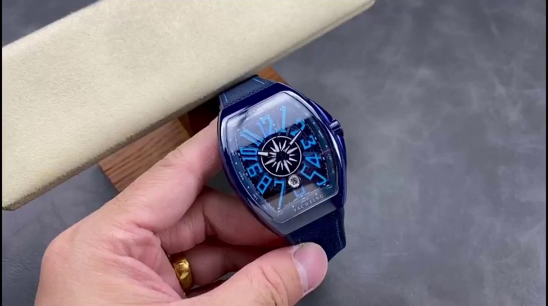 Swiss Franck Muller Framulan V45 Ceramic Yacht Model Blue 45mm - QualitySwissReplica