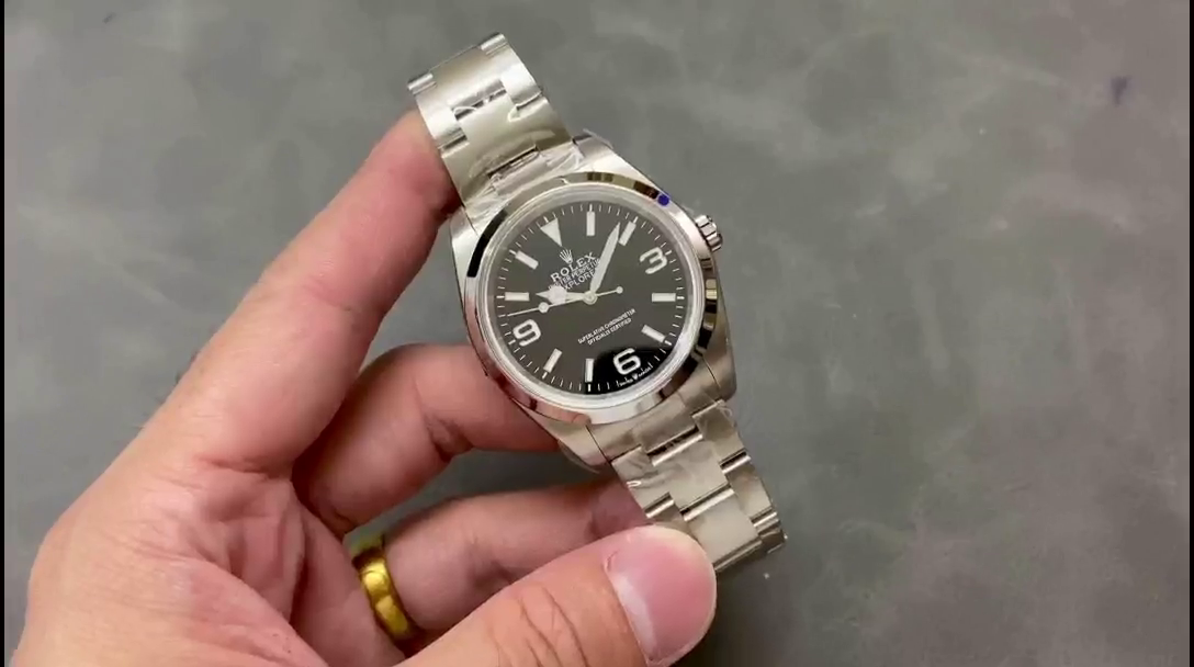 Rolex Oyster Perpetual 177200 Black Arabic Dial Domed Bezel 31mm Lady Replica Watch - QualitySwissReplica