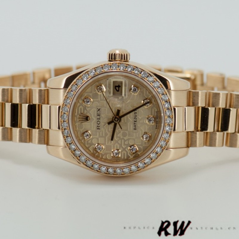 Rolex Datejust 179138 Champagne Jubilee Dial 26MM Lady Replica Watch - QualitySwissReplica