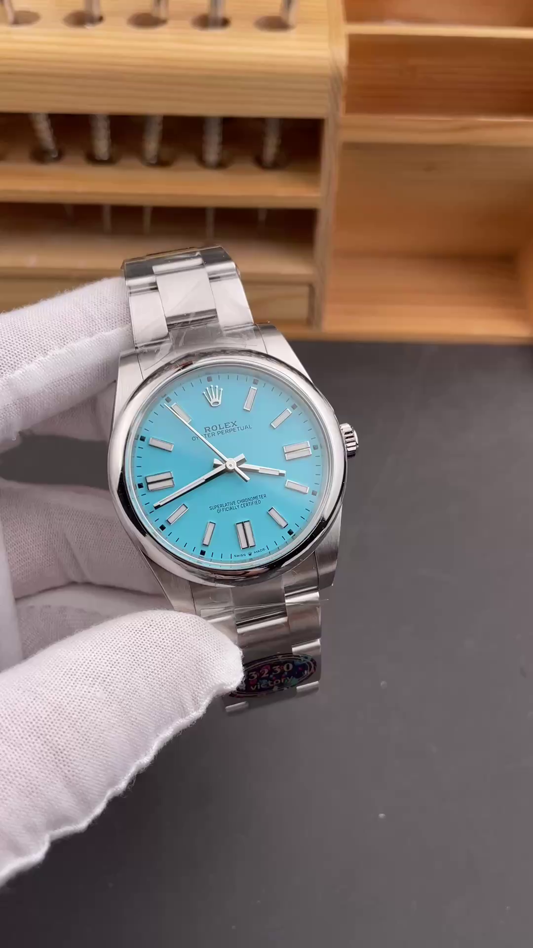 Rolex Men's Oyster Perpetual 41 Turquoise Dial m124300 0006 Men's Watch - QualitySwissReplica