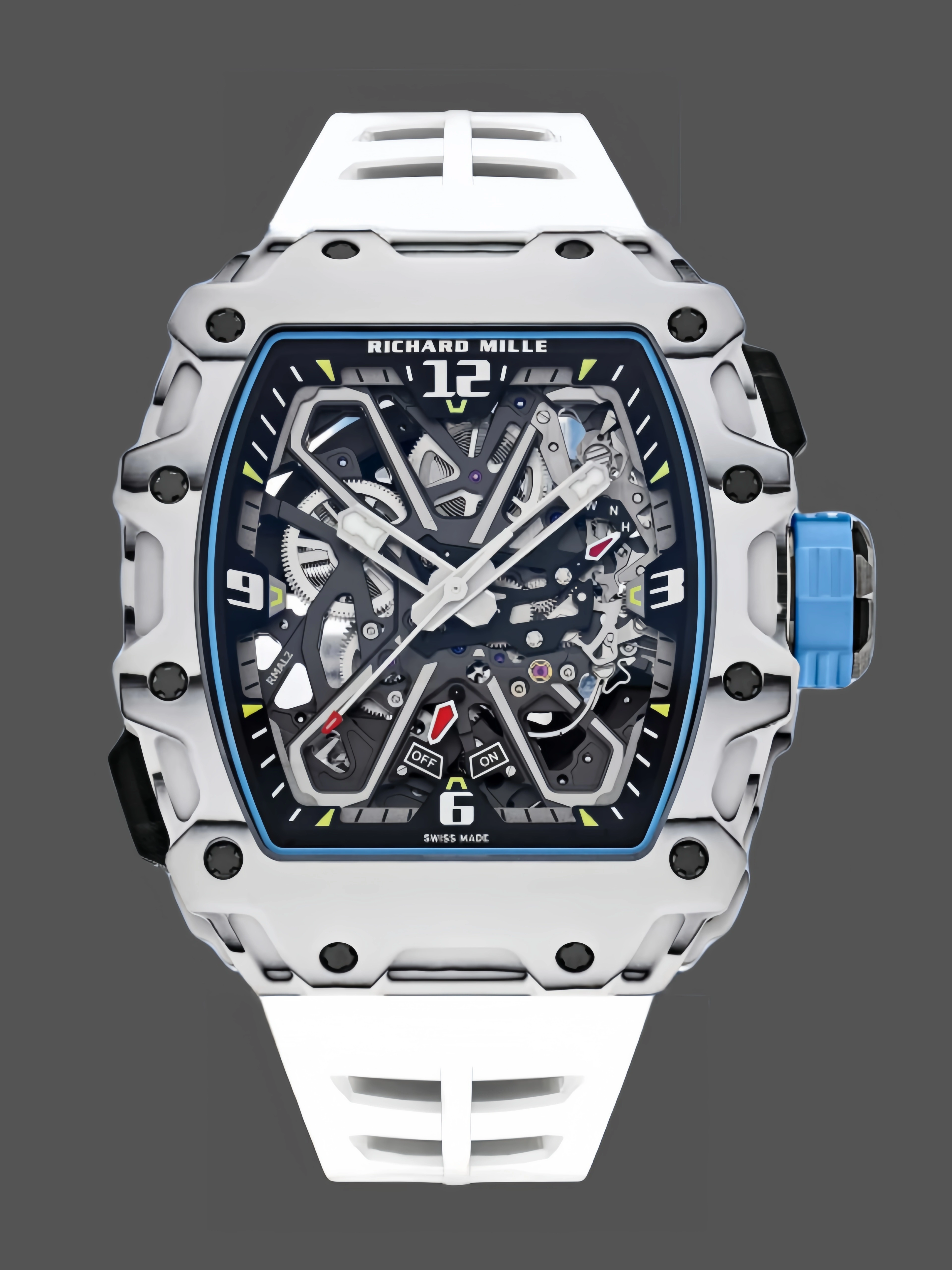 Richard Mille RM 35-03 Rafa Nadal White Carbon Quartz TPT - QualitySwissReplica