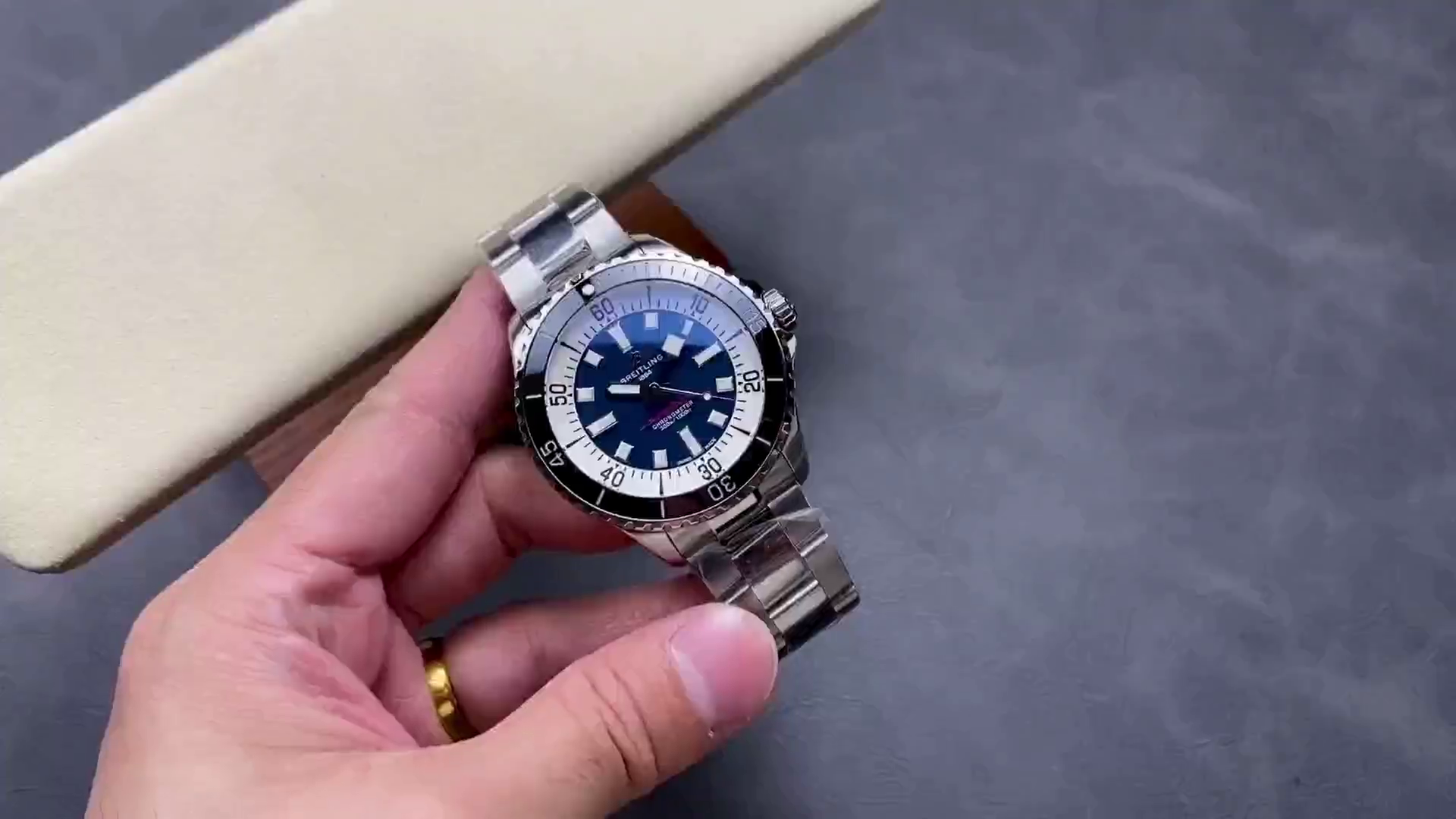 Breitling Superocean Automatic 44 Dark Blue Dial A17376211C1A1 Replica Luxury Watch - QualitySwissReplica