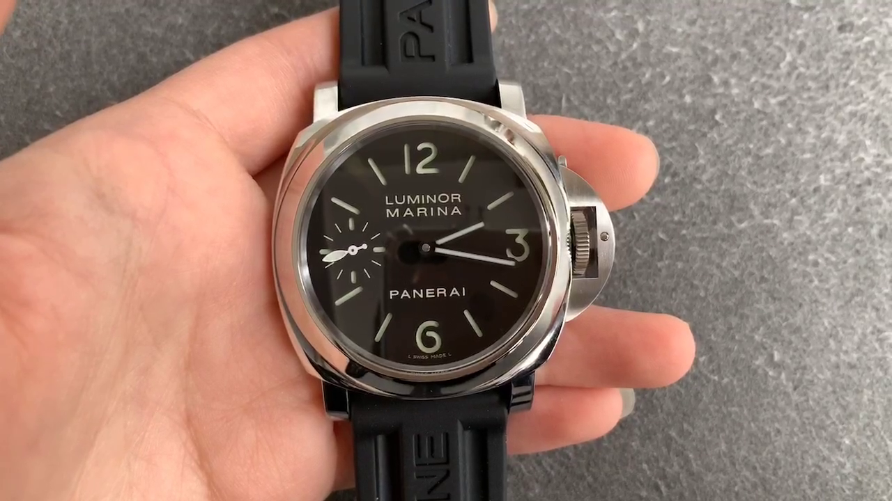 Panerai PAM00111 Luminor Marina Manual Replica Steel Rubber Strap - QualitySwissReplica