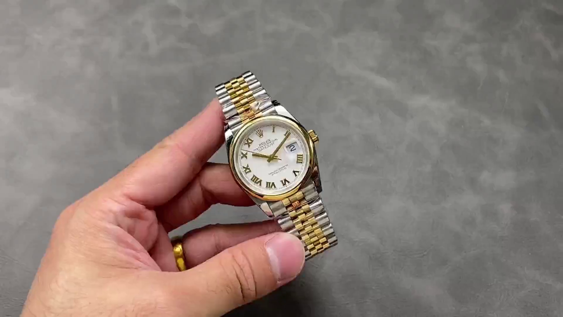 Rolex Datejust 31 Stainless Steel and Yellow Gold White Roman Dial M278243 0002 Women's Watch - QualitySwissReplica