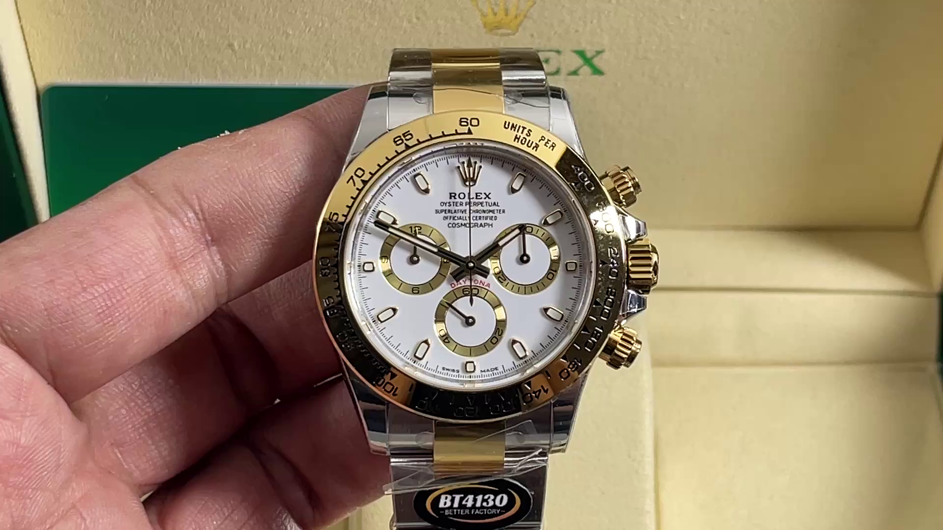 Rolex Cosmograph Daytona 116503 White Index Dial 40MM Mens Replica Watch - QualitySwissReplica