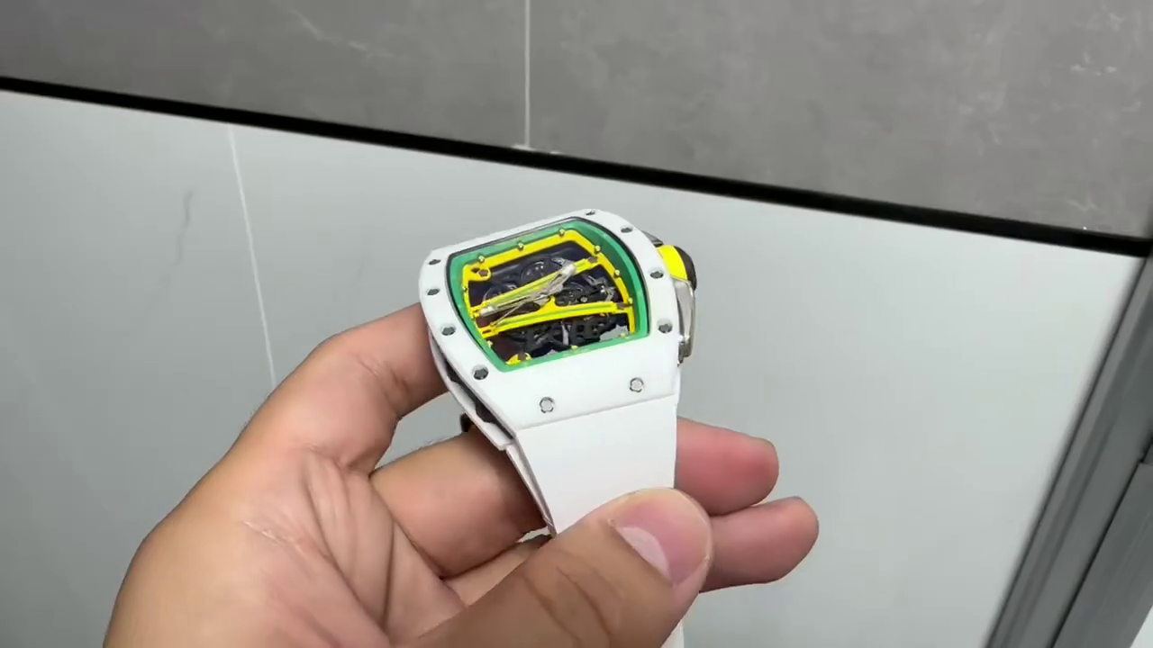 1:1 Clone Richard Mille RM61 01 White Ceramic - QualitySwissReplica