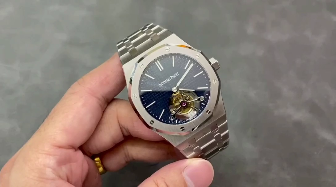 AP Royal Oak Tourbillon Extra-Thin 26510ST.OO.1220ST.01 Blue Dial 1:1 Clone - QualitySwissReplica