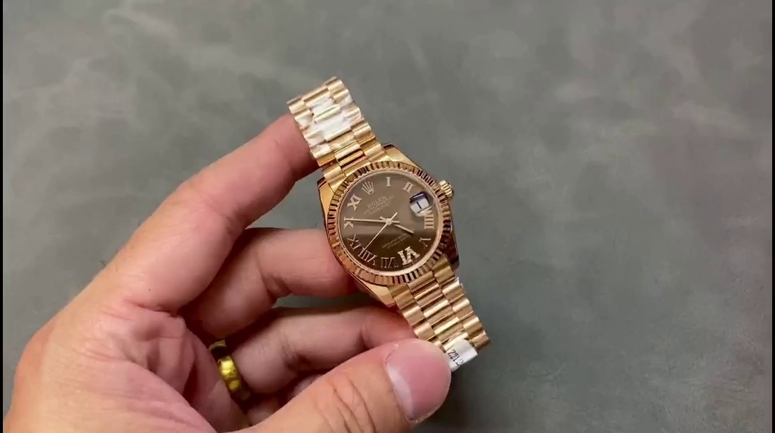Rolex Datejust 31 Everose Gold Chocolate Dial m278275 0025 - QualitySwissReplica