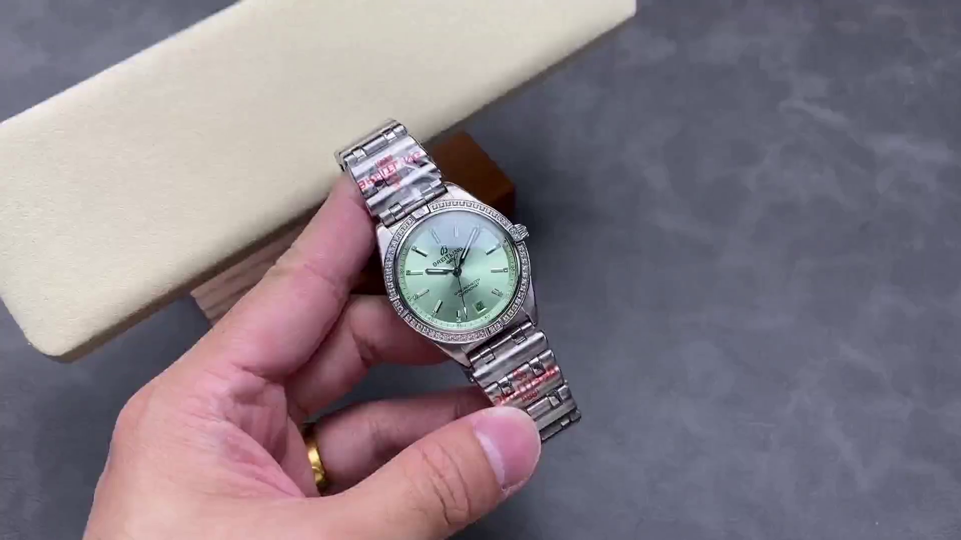 Breitling Chronomat Automatic 36 Mint Green Dial A10380591L1A1 Replica - QualitySwissReplica