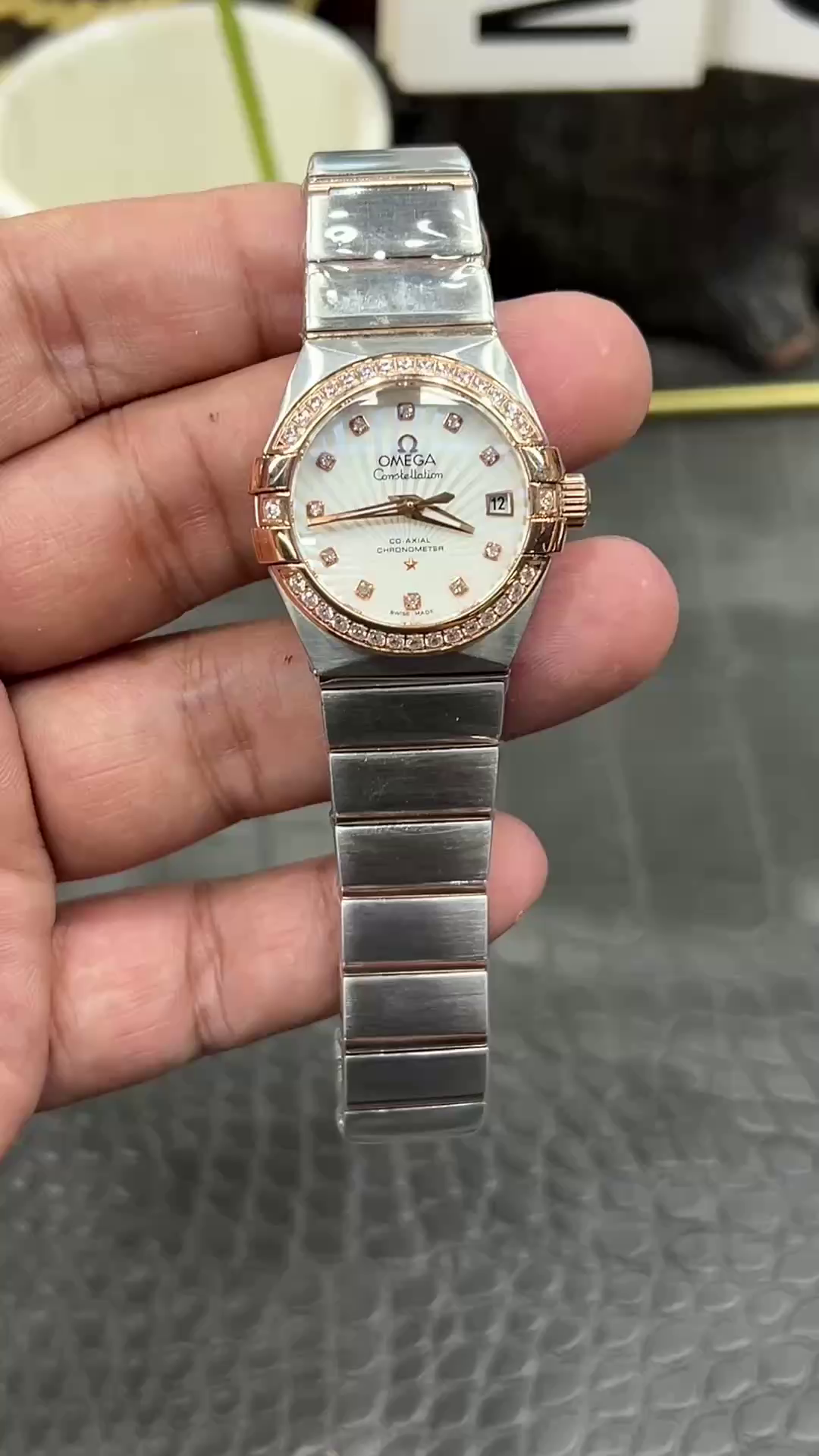 Omega Constellation Co-Axial Clone Chronometer 27mm 123.25.27.20.55.001 - QualitySwissReplica