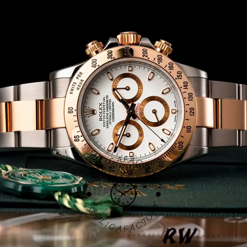 Rolex Daytona 116523 Stainless steel White Dial 40mm Mens Replica Watch - QualitySwissReplica