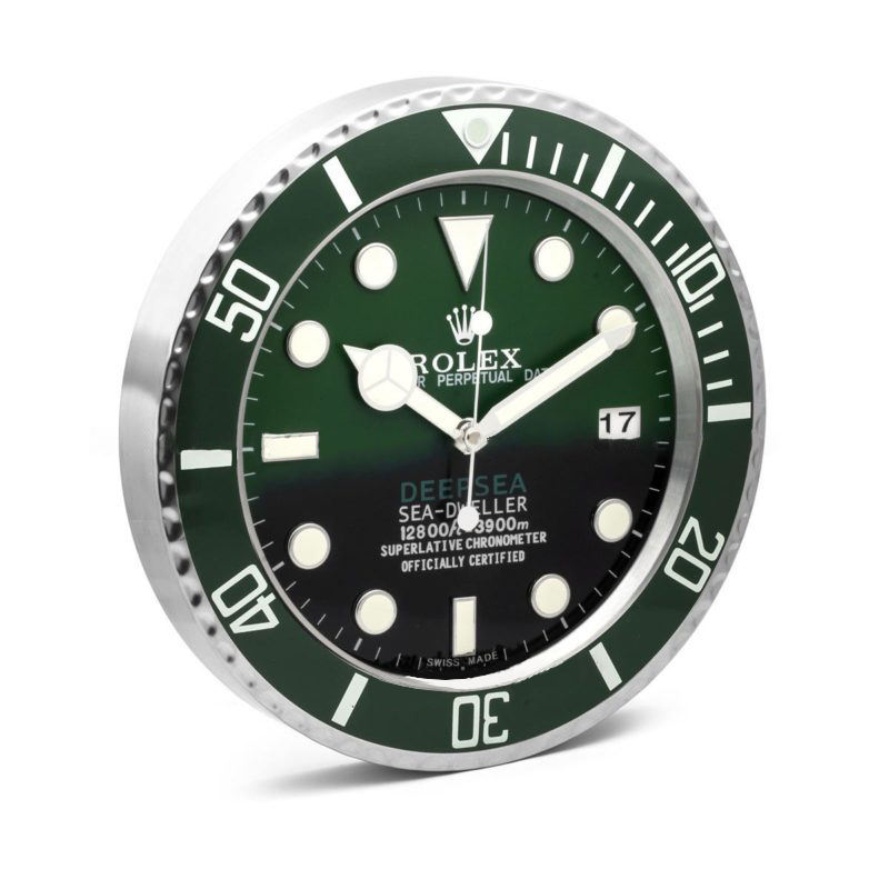 Rolex Deepsea Sea Dweller Green Wall Clock - QualitySwissReplica