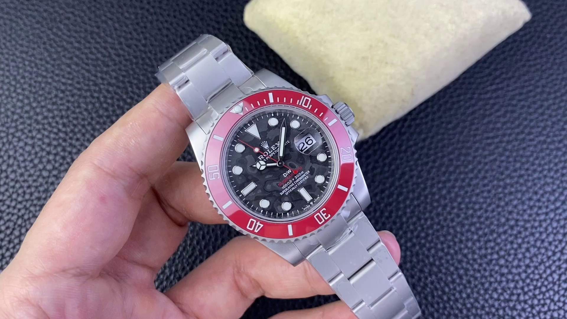 Rolex Submariner DIW Persimmon Orange Black Dial Ceramic Red Bezel 116610LN - QualitySwissReplica