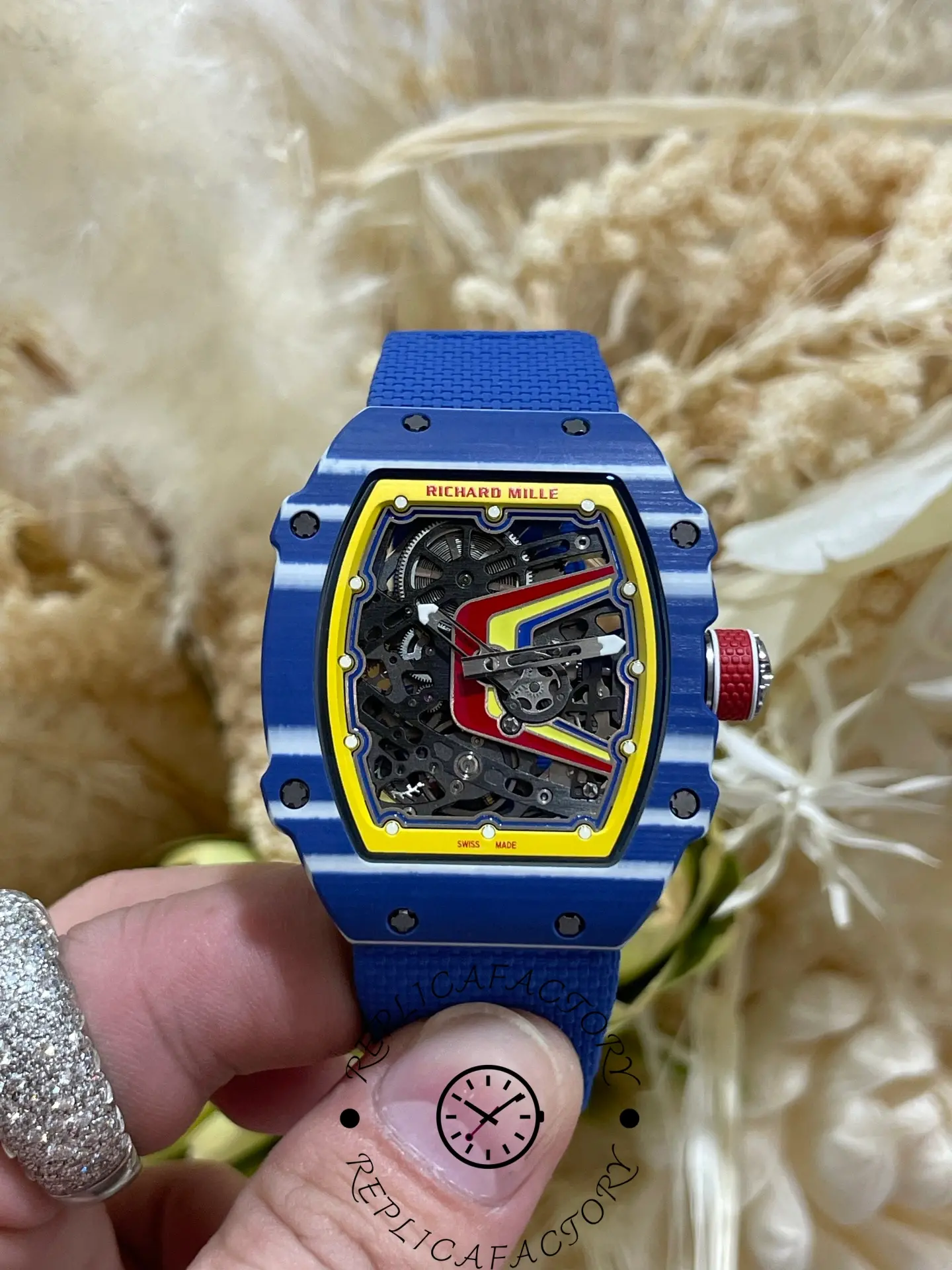 Super Clone Richard Mille RM 67-02 Fernando Alonso Azul - QualitySwissReplica