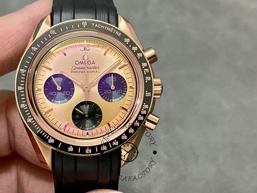 Omega Speedmaster 310.62.42.50.99.001 42mm 1:1 Clone Rose Gold Watch - QualitySwissReplica