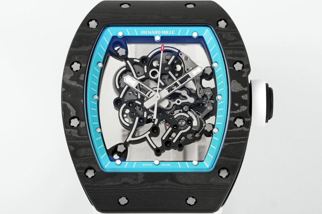 Richard Miller RM 055 RMUL2 NTPT Carbon Fiber Blue - QualitySwissReplica