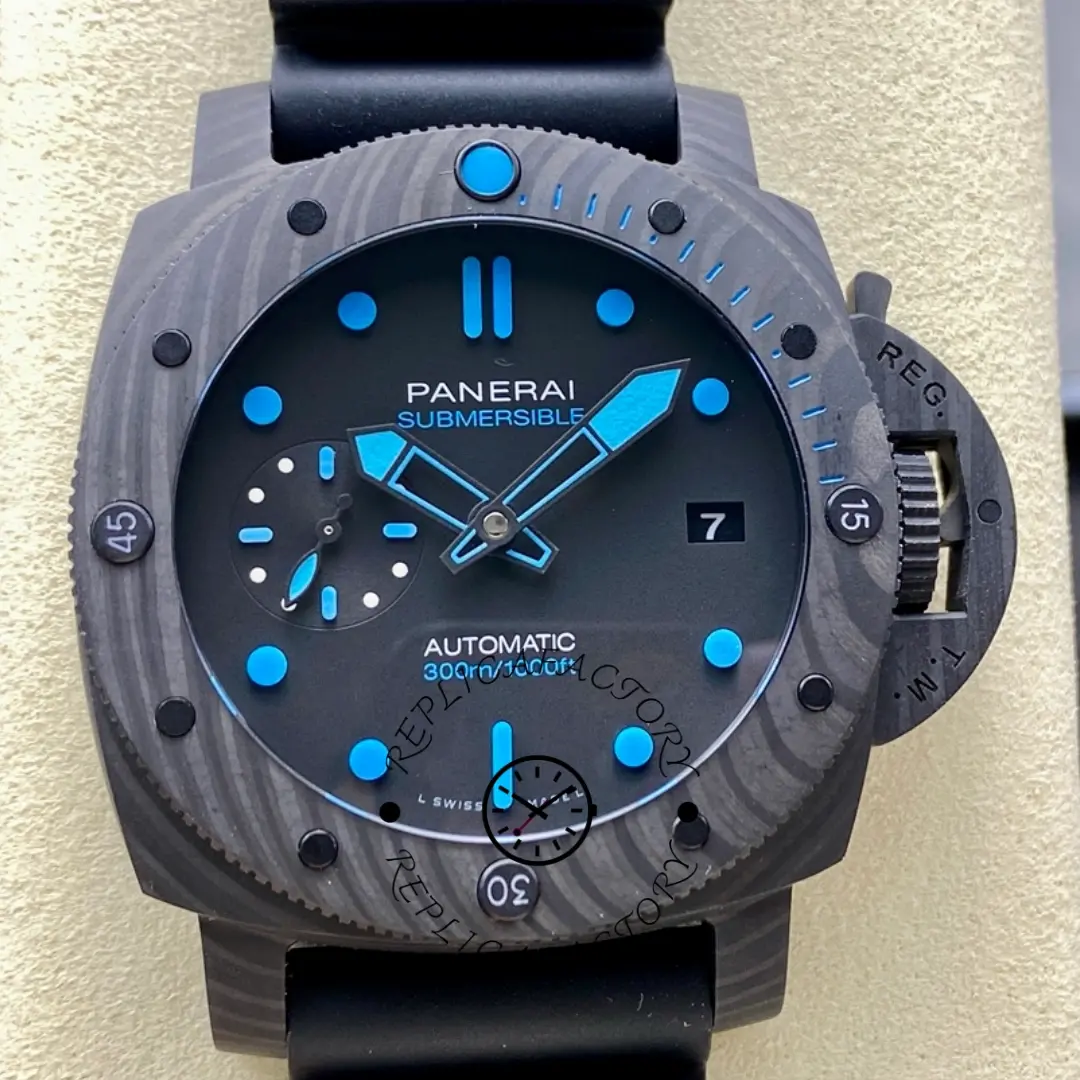 Panerai Luminor Submersible 42 3 Days PAM00960 Carbotech Black Dial Replica - QualitySwissReplica