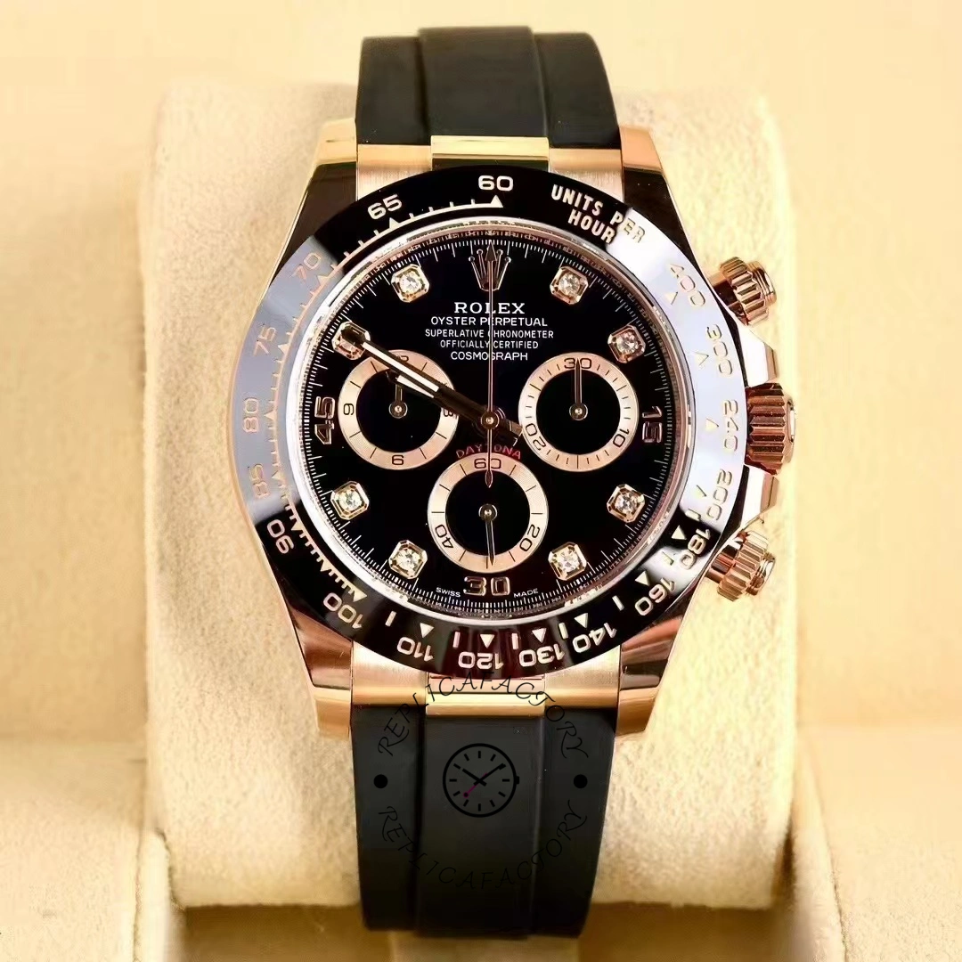 Rolex Cosmograph Daytona Rose Gold Case Black Dial 116515ln 0057 - QualitySwissReplica