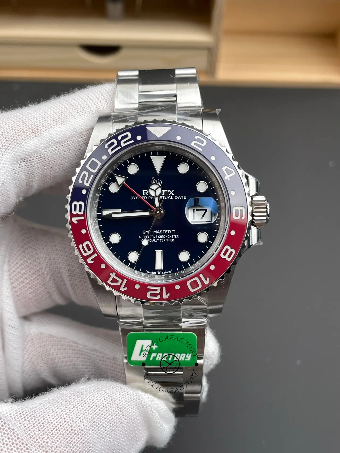 Rolex GMT-Master II 126719BLRO White Gold Blue Dial 40mm Mens Replica Watch - QualitySwissReplica
