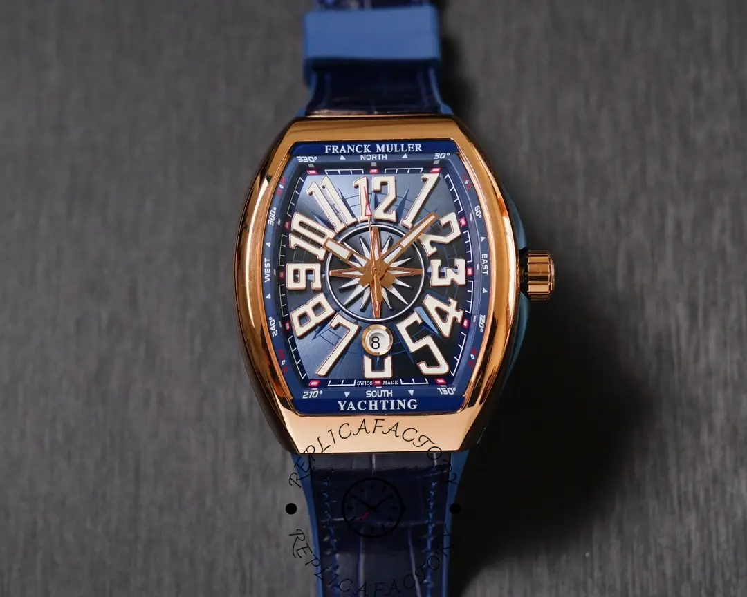 1:1 Clone Franck Muller Yachting V45 SC DT YACHTING 5N.BL Watch - QualitySwissReplica