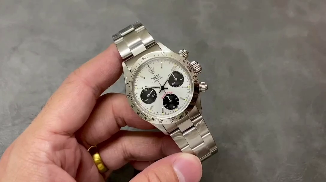 Rolex Daytona 6239 Stainless steel bi-color black and silver LIMITED - QualitySwissReplica