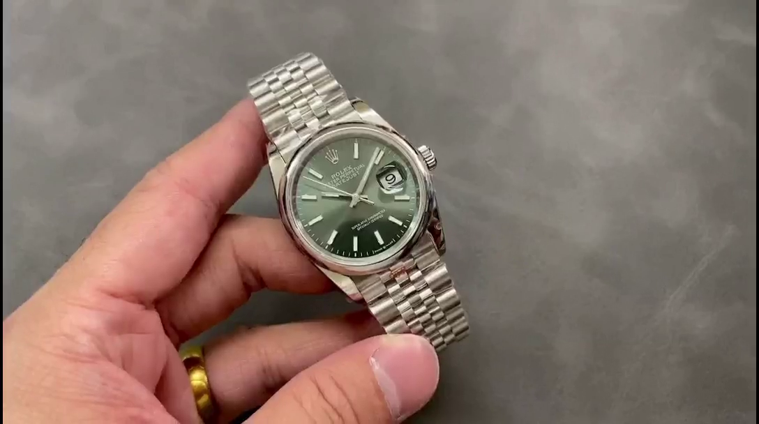 Rolex Datejust 36 Stainless Steel Mint Green Dial Jubilee M126200-0023 - QualitySwissReplica