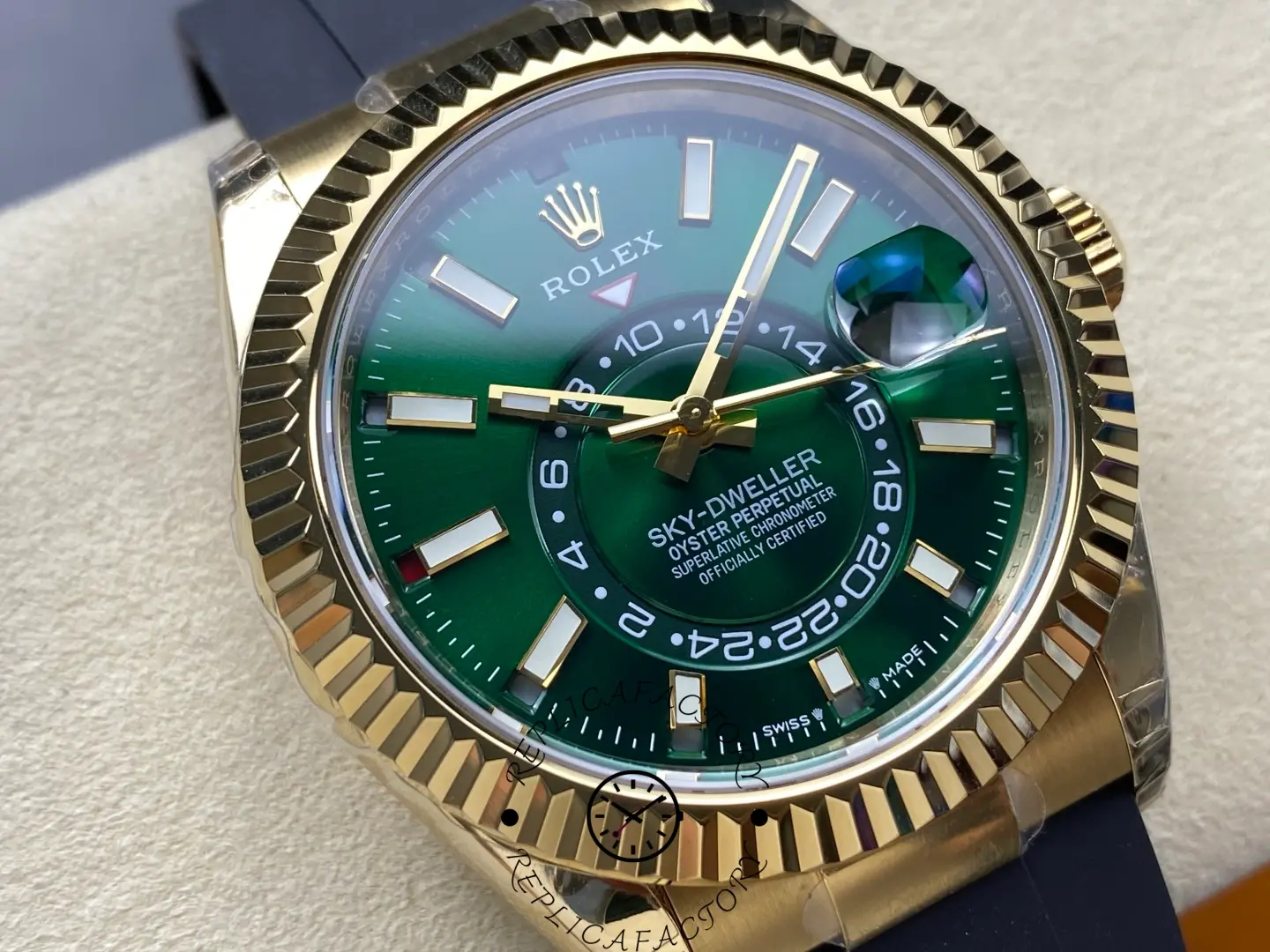 2025 Rolex Sky-Dweller 336238-0004 1:1 Clone Green Dial - QualitySwissReplica