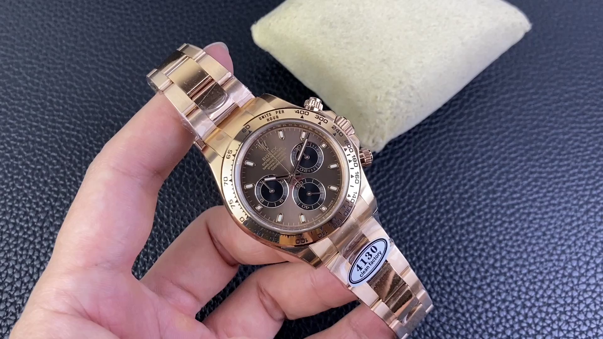 Rolex Cosmograph Daytona 40mm Everose Chocolate Dial 116505 Men's Watch - QualitySwissReplica