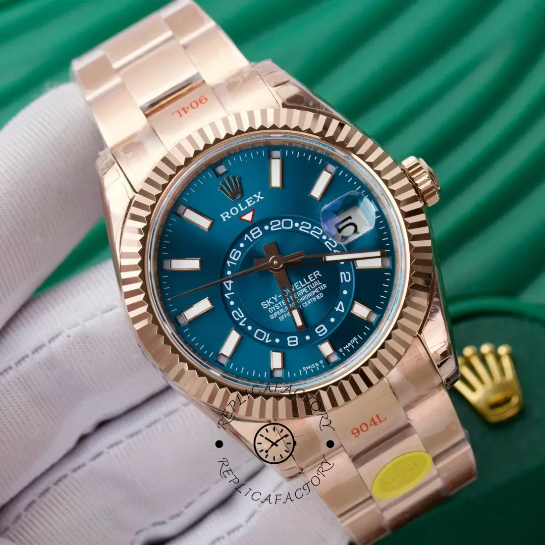 Rolex Sky Dweller in 18 kt Everose gold m336935 0001 42mm - QualitySwissReplica