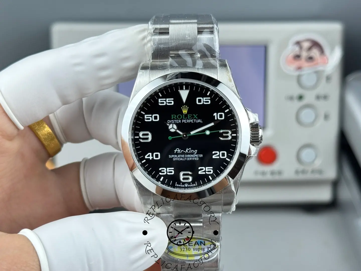 Rolex Air King 126900 0001 Oyster Stainless Steel 40mm Mens Replica Watch - QualitySwissReplica