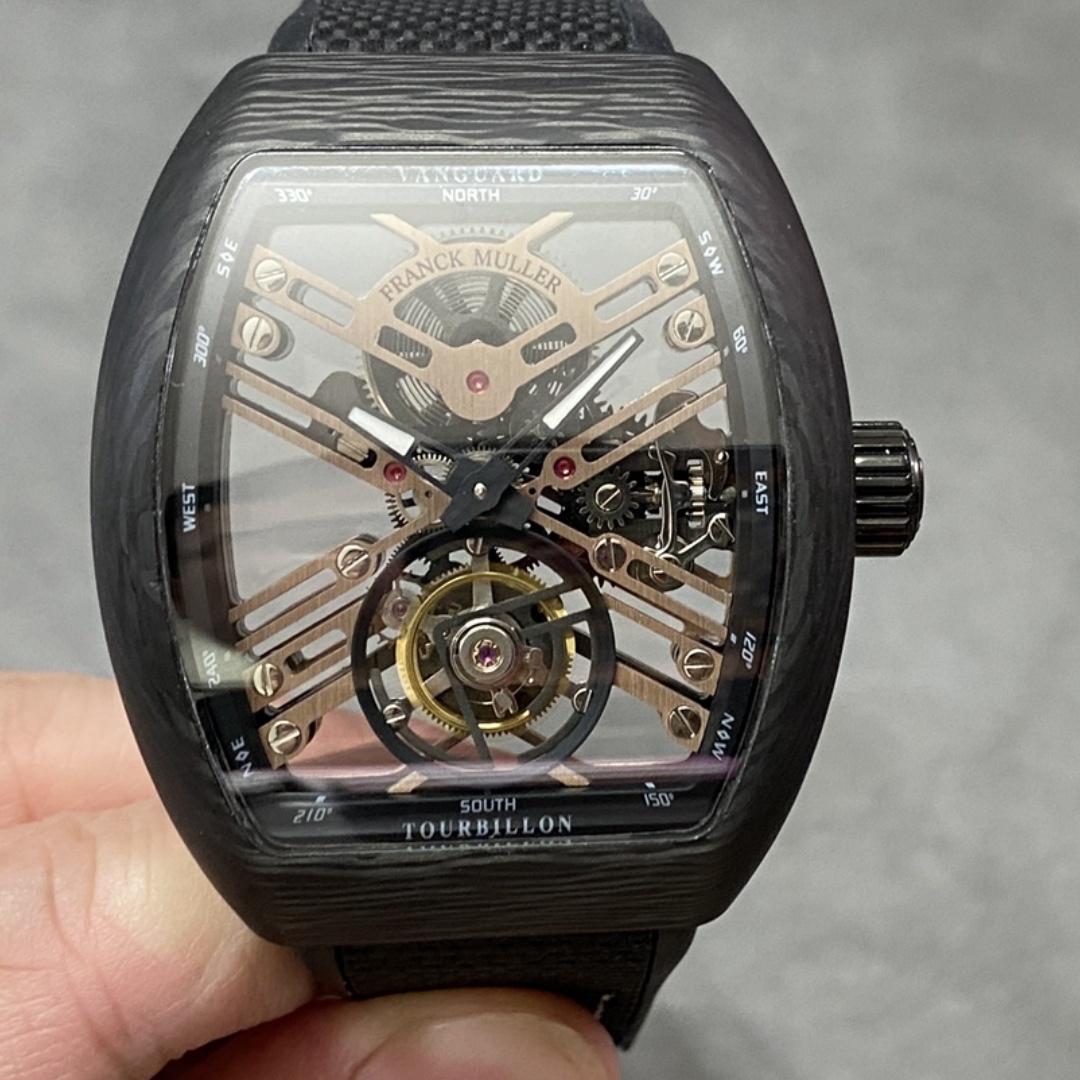Franck Muller Vanguard Seven Days V 45 S6 SQT NR BR (5N) TT SK BLK - QualitySwissReplica
