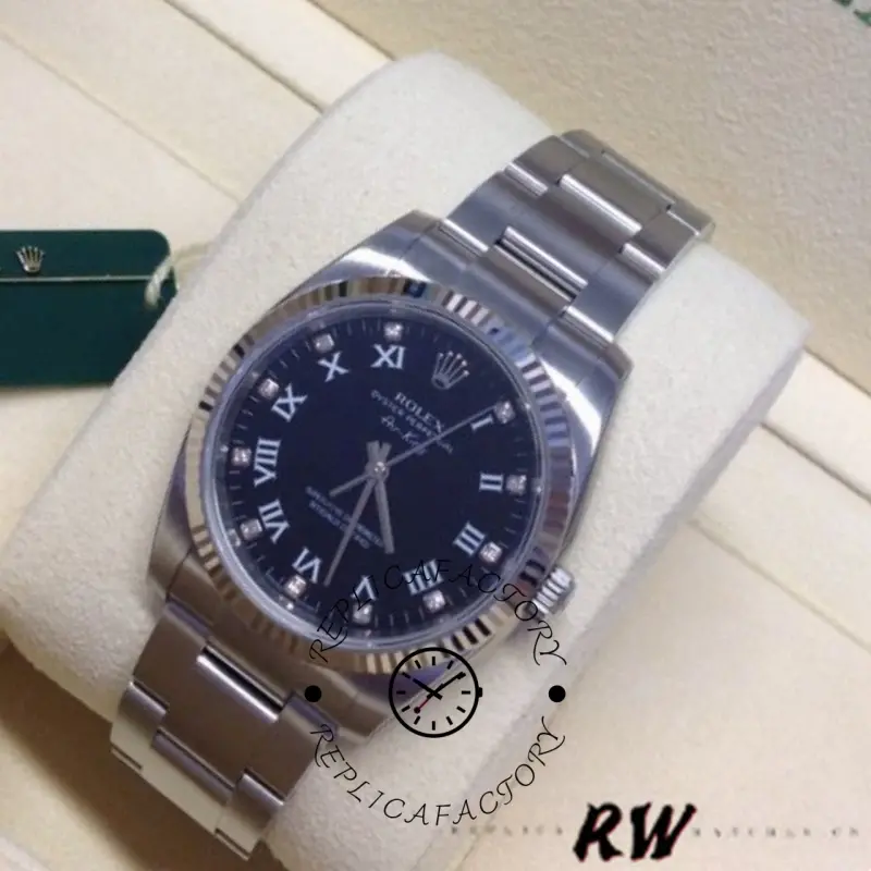 Rolex Oyster Perpetual Air-King 114234 Blue Dial 34mm Unisex Replica Watch - QualitySwissReplica