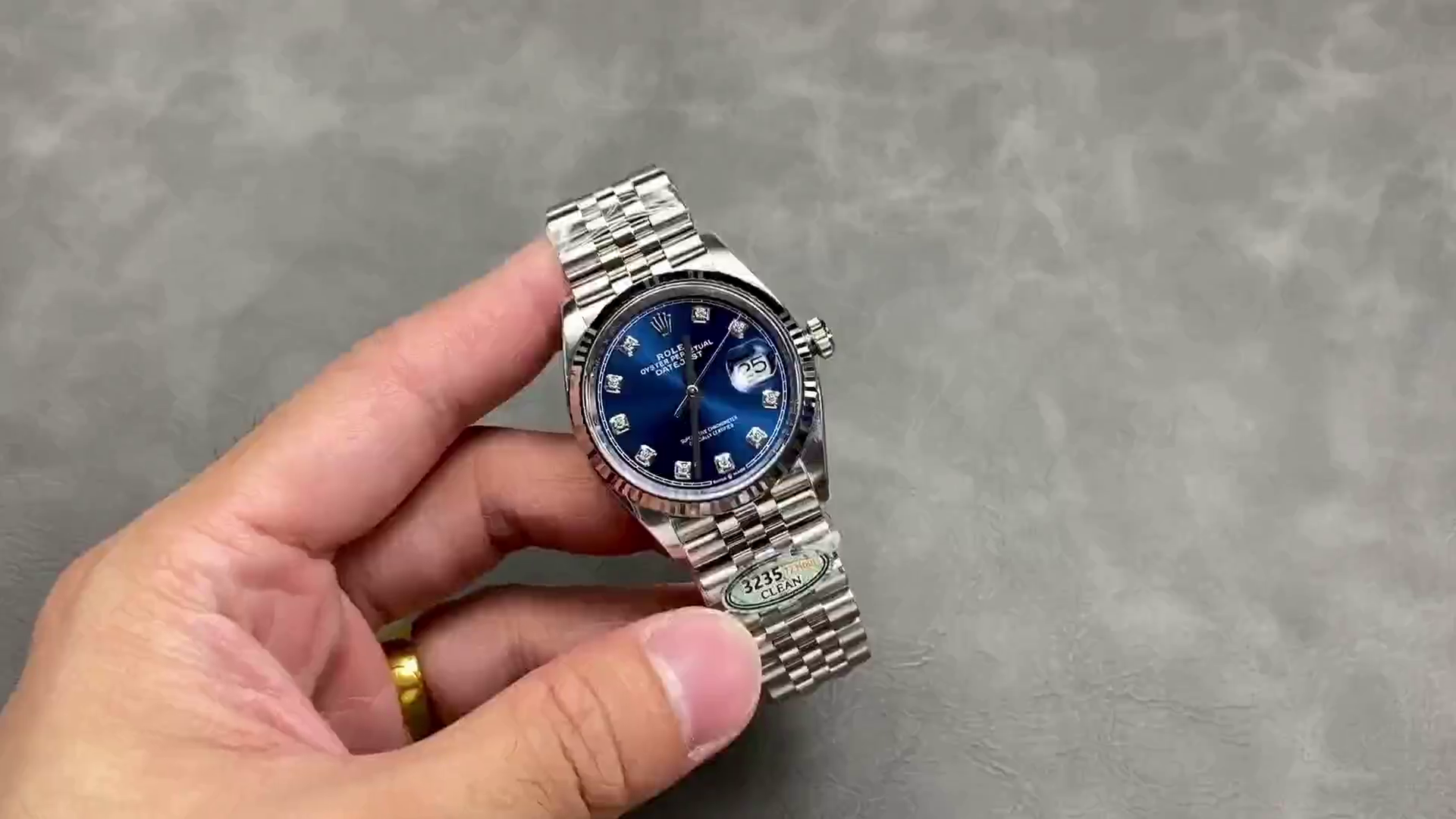 Rolex Datejust 126234 Blue Diamond Dial 36MM Unisex Replica Watch - QualitySwissReplica