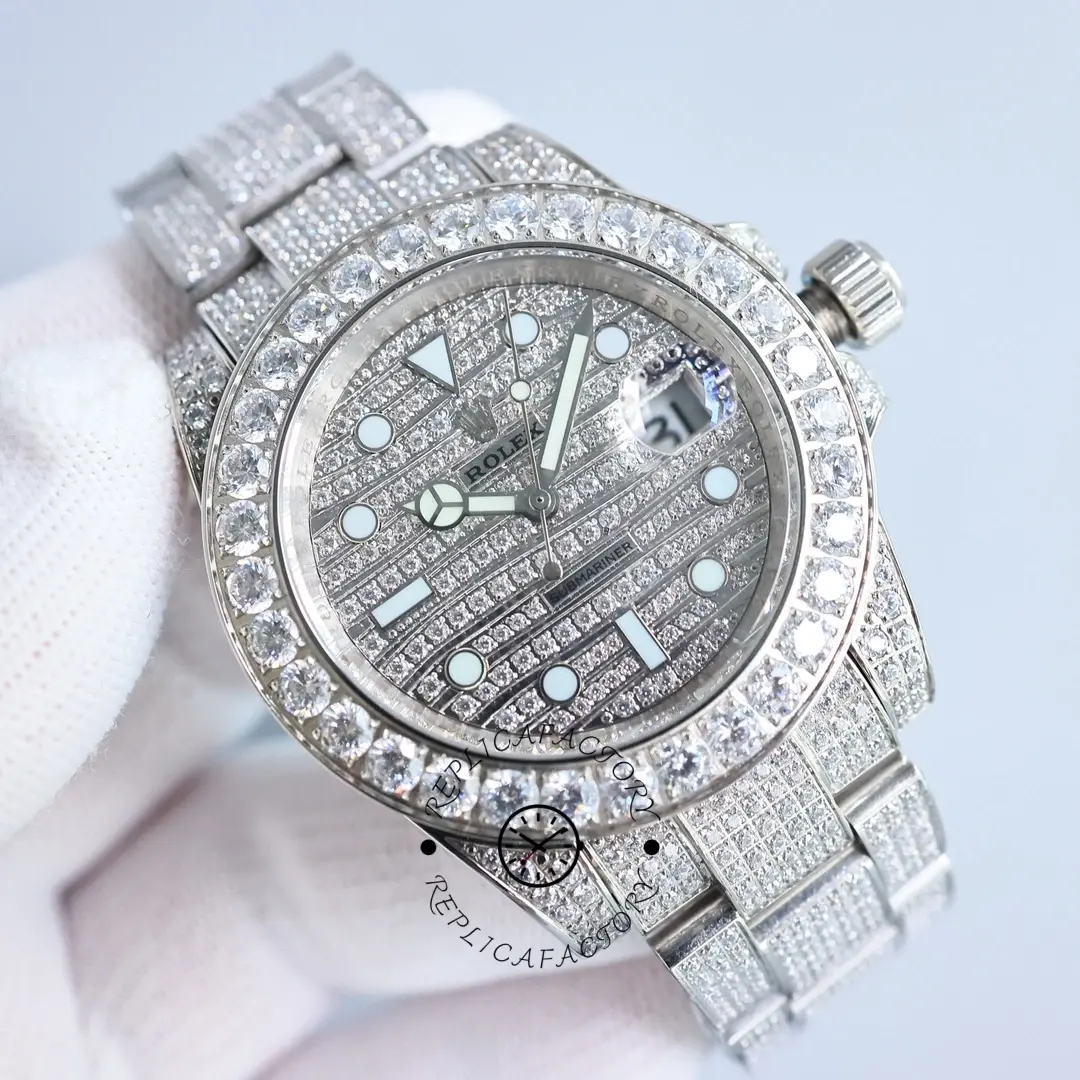 Rolex Submariner 116610LN Diamond Clad - QualitySwissReplica