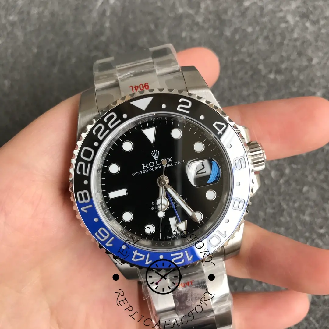 Rolex GMT-Master II Batman 116710BLNR Black Dial 40mm Mens Replica Watch - QualitySwissReplica