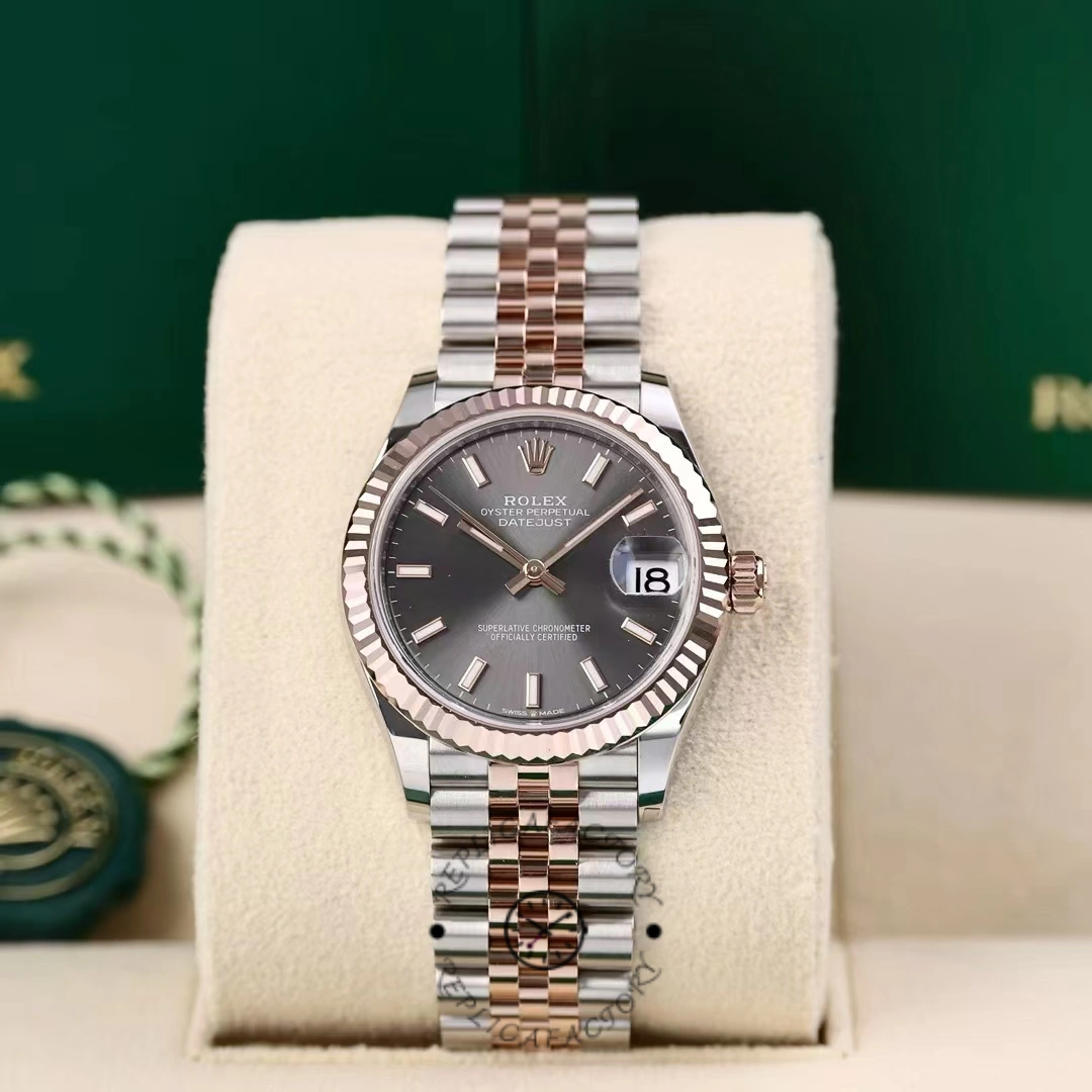 Rolex Datejust 31 Two Tone Fluted Slate Jubilee 278271 0018 - QualitySwissReplica