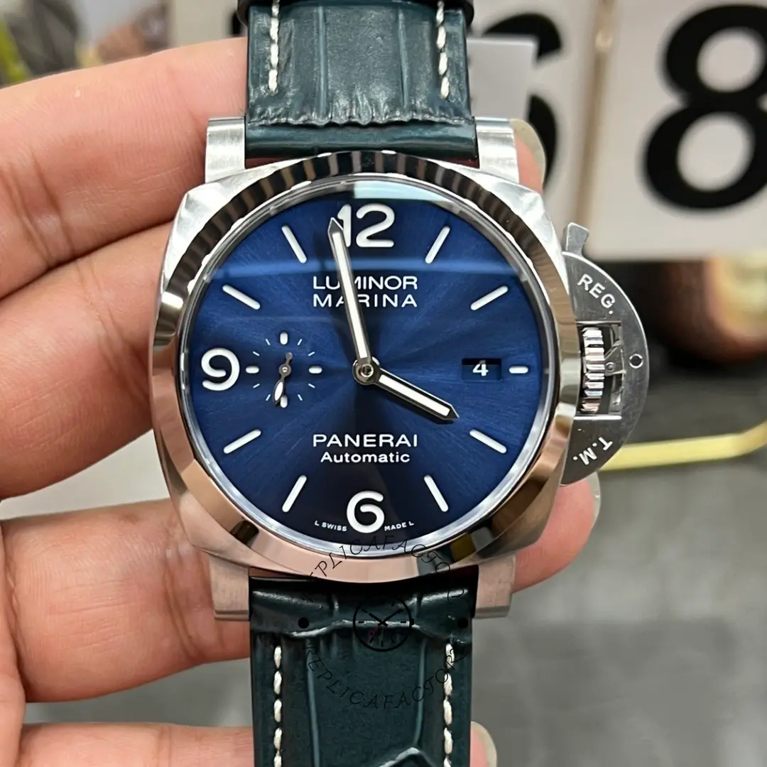 Panerai PAM01313 Luminor Marina Blue Dial Replica 1950 3 Days Automatic - QualitySwissReplica