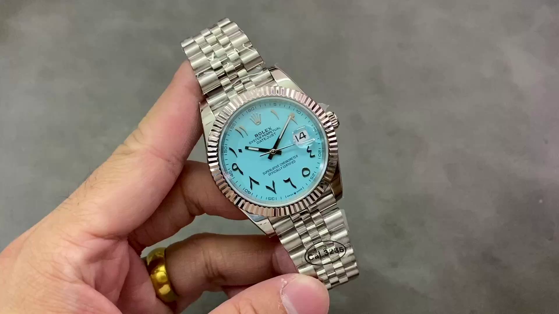 Rolex Datejust 41 Ice Blue Dial with Fluted Bezel 126334 Men's Watch - QualitySwissReplica