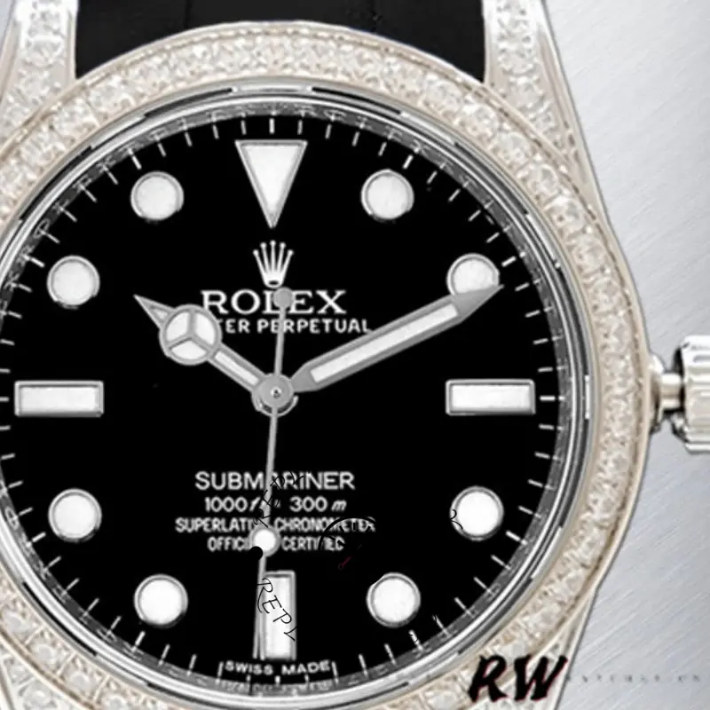 Rolex Submariner 116610 Black Dial Rubber strap 40mm Mens Replica Watch - QualitySwissReplica