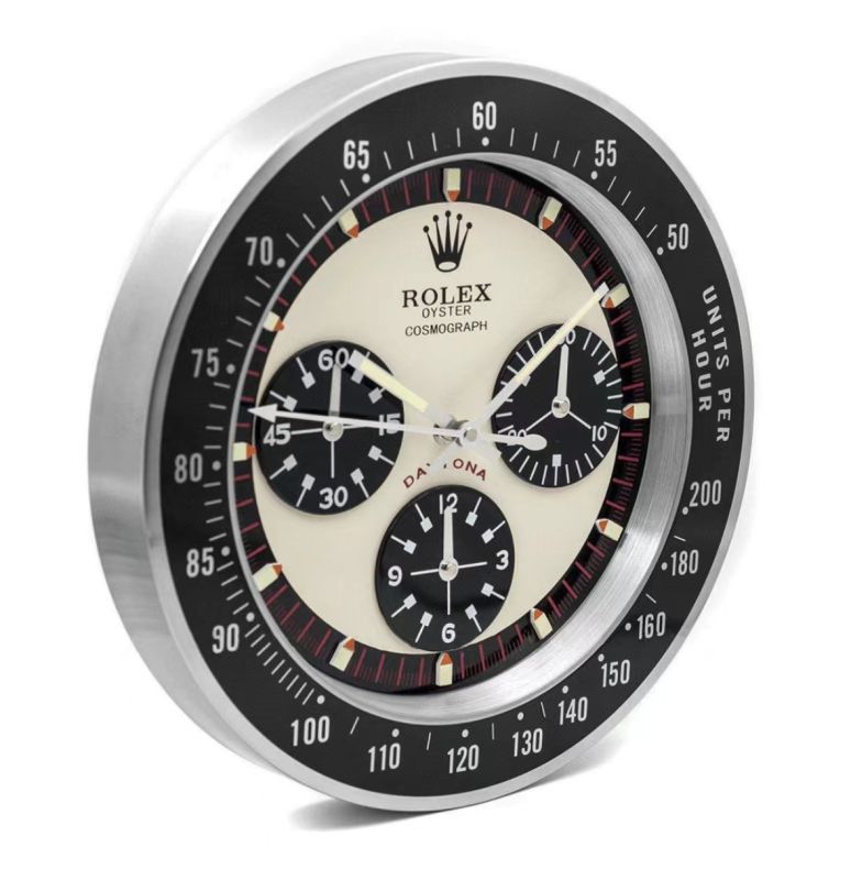Rolex Daytona Paul Newman Black Logo Wall Clock - QualitySwissReplica