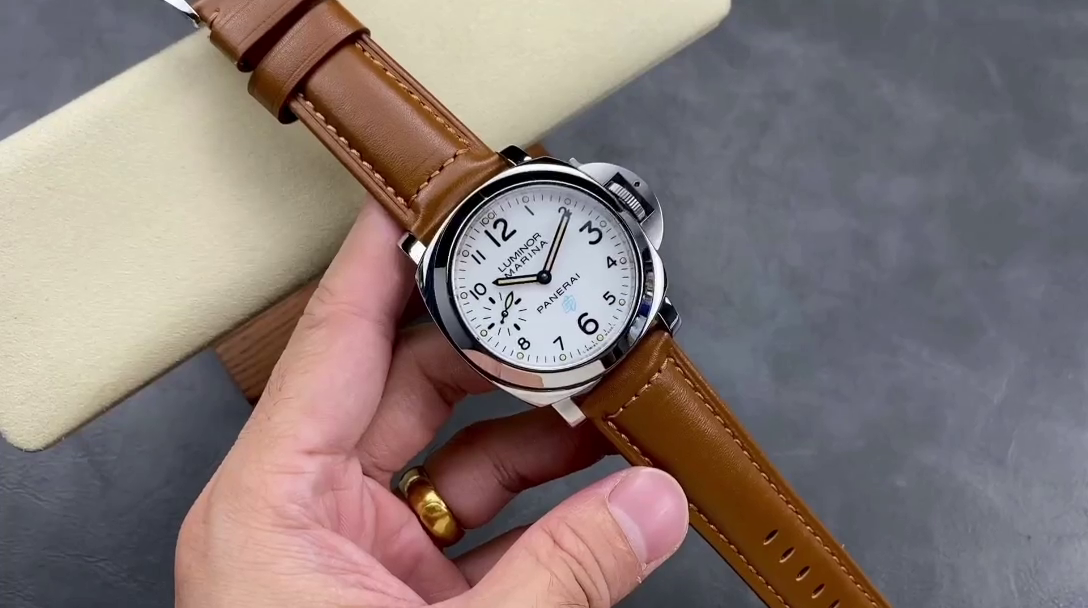 Panerai Luminor Marina Blue OP Logo PAM00778 Replica White Watch - QualitySwissReplica
