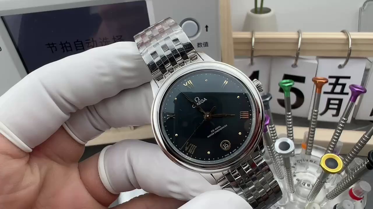 Omega De Ville Prestige Replica Chronometer 434.10.34.20.10.001 34mm - QualitySwissReplica